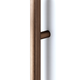 Deurgreep dubbel MOON BIG BA528-1056 L1096 aluminium geborsteld brons